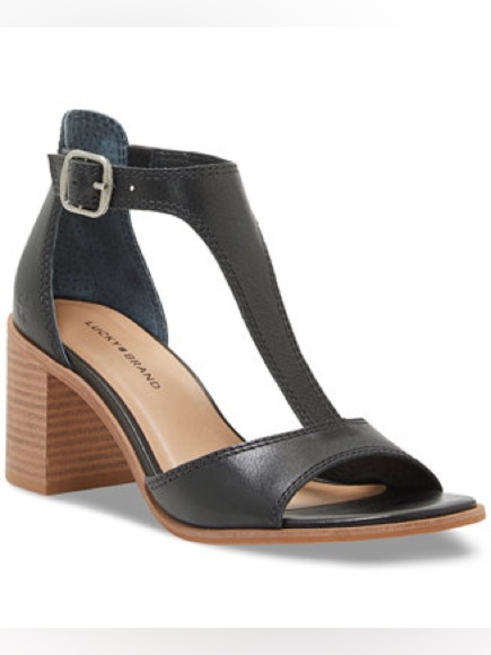 Lucky Brand Sabeni T-Strap Block-Heel City Sandals